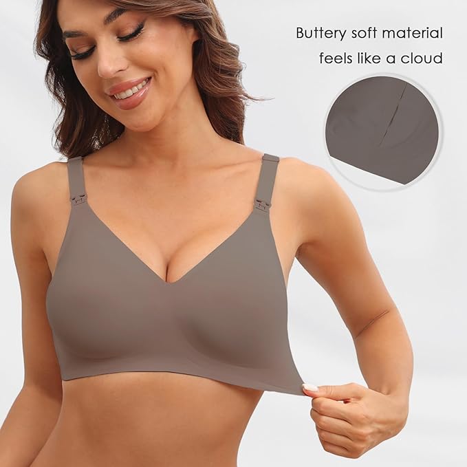 As Fairy Seamless Nursing Bras for Breastfeeding Soft Wireless Sleep Maternity Bralette Regular and Plus Size