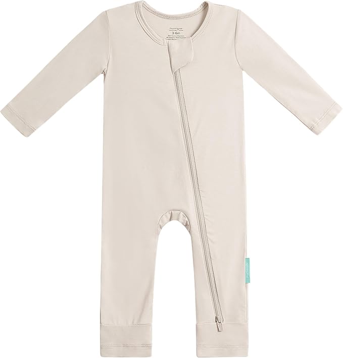 PurComfy Bamboo Viscose Baby Romper, Long Sleeve Pajmas by PurComfy