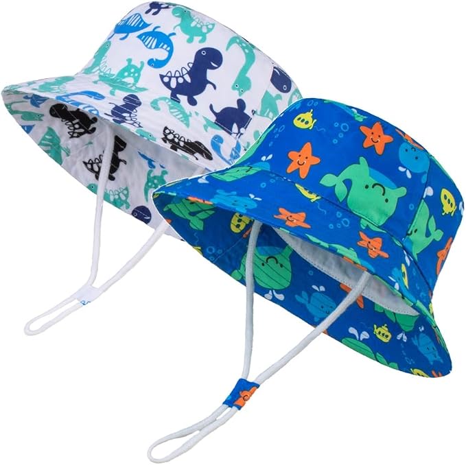 LANGZHEN Sun Protection Hat for Kids Toddler Boys Girls Wide Brim Summer by LANGZHEN