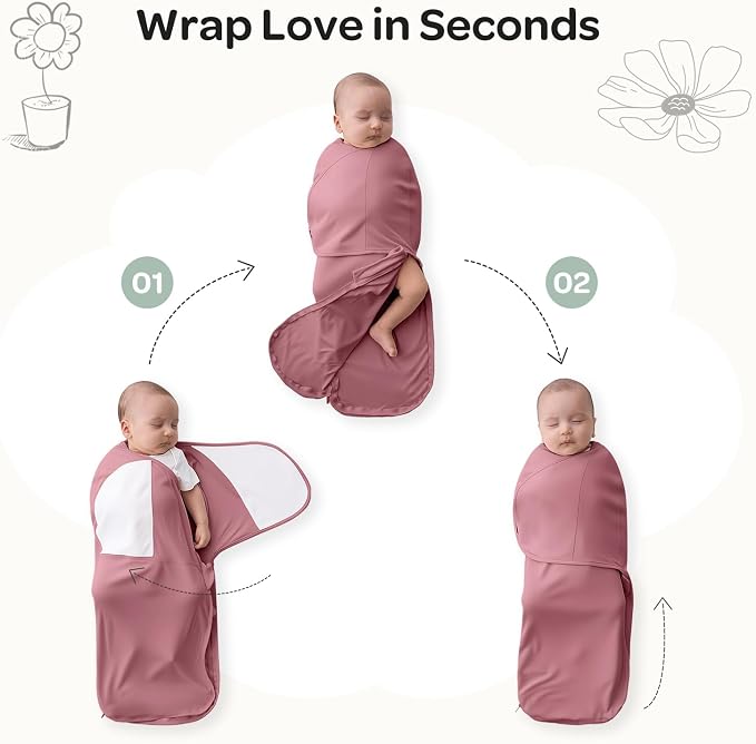 Momcozy Swaddles for Newborns, Quiet Fastener Swaddle for Infant 0-3 Months | - Image 6