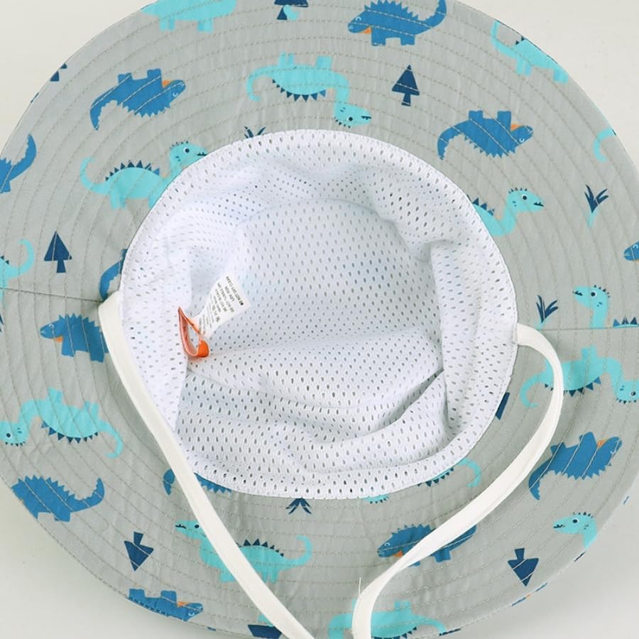 LANGZHEN Sun Protection Hat for Kids Toddler Boys Girls Wide Brim Summer - Image 6