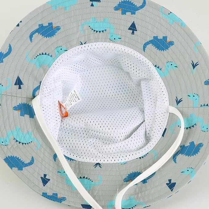 LANGZHEN Sun Protection Hat for Kids Toddler Boys Girls Wide Brim Summer - Image 6