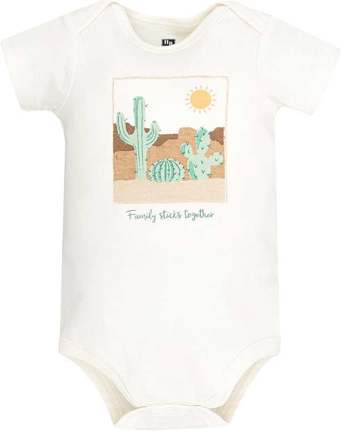 Hudson Baby Infant Boys Cotton Bodysuits 5-Pack - Image 7
