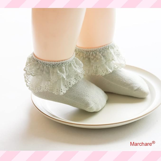 Marchare Baby Lace Socks 3 Pack - Image 5