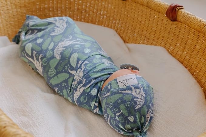 Copper Pearl Swaddle Blankets for Newborns | Soft Stretchy Receiving Blankets - Image 5