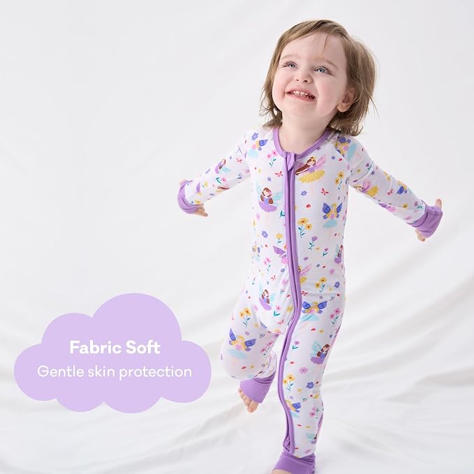pureborn Baby Sleeper Viscose from Bamboo Zipper Footies 0-24 Months - Image 3