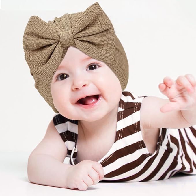 Cinaci 4 Pieces Baby Girls Turban Hats - Image 6