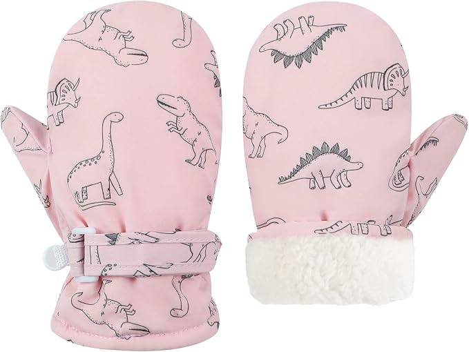 Toddler Mittens Lined Fleece Snow Gloves by Fynnsure