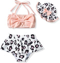 Aalizzwell Baby Girl 2-Piece Bikini Swimsuit with Hat