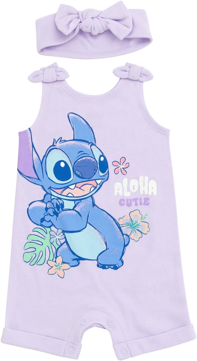 Disney Romper and Headband Outfit Set Newborn to Little Kid Sizes by Disney