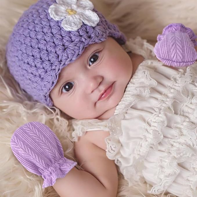 BQUBO 12 Pairs Baby Mittens Newborn Infant Mittens No Scratch Cotton Elastic - Image 2