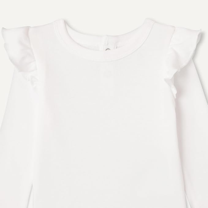 Amazon Essentials Baby Girls' Long-Sleeved Ruffle Bodysuits - Image 4