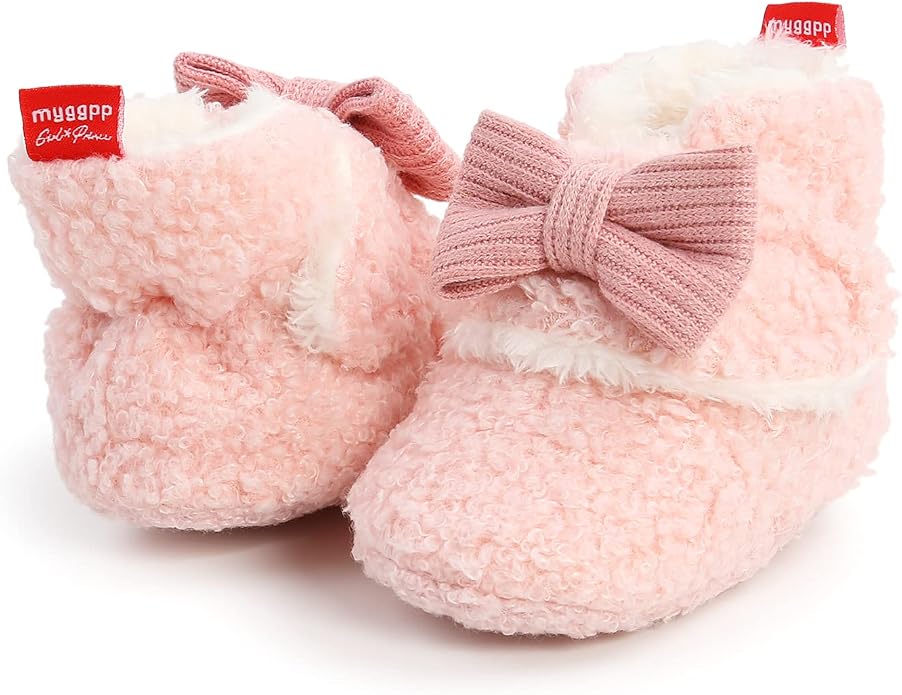Baby Booties Cozy Fleece Slippers Soft Baby Shoes - Image 7