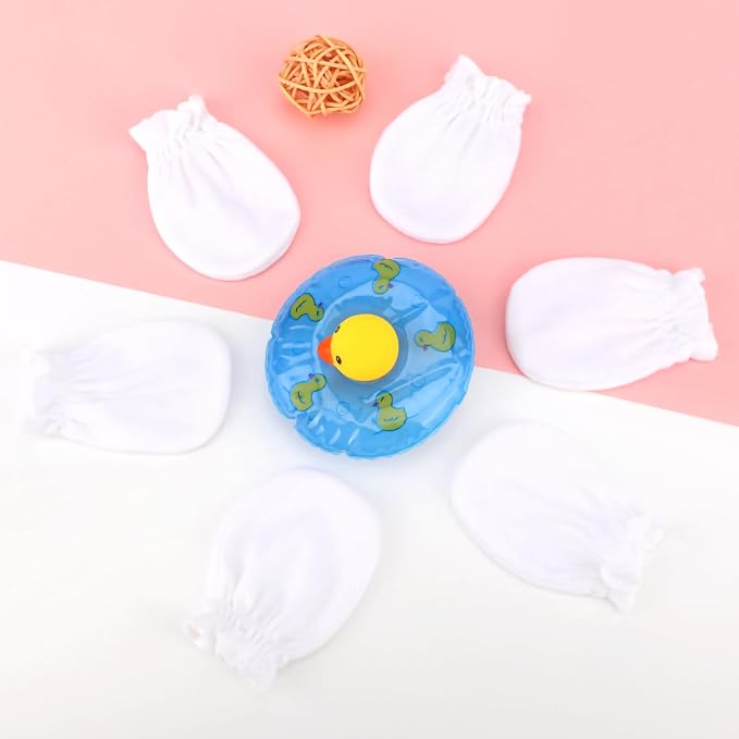 BQUBO 12 Pairs Baby Mittens Newborn Infant Mittens No Scratch Cotton Elastic - Image 6
