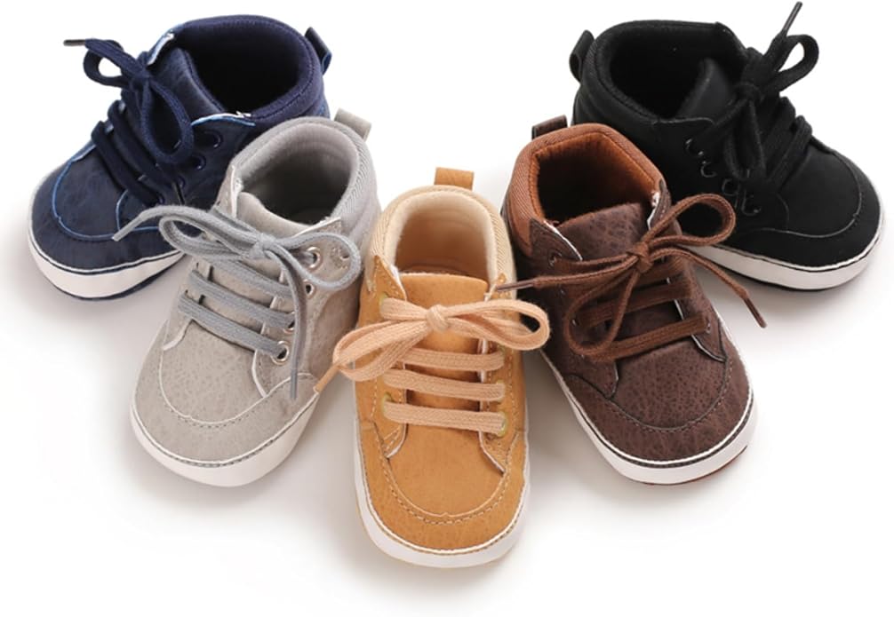 Baby Boys Girls Booties Fleece Anti-Slip Soft Sole Boots Toddler First Walker - Image 4