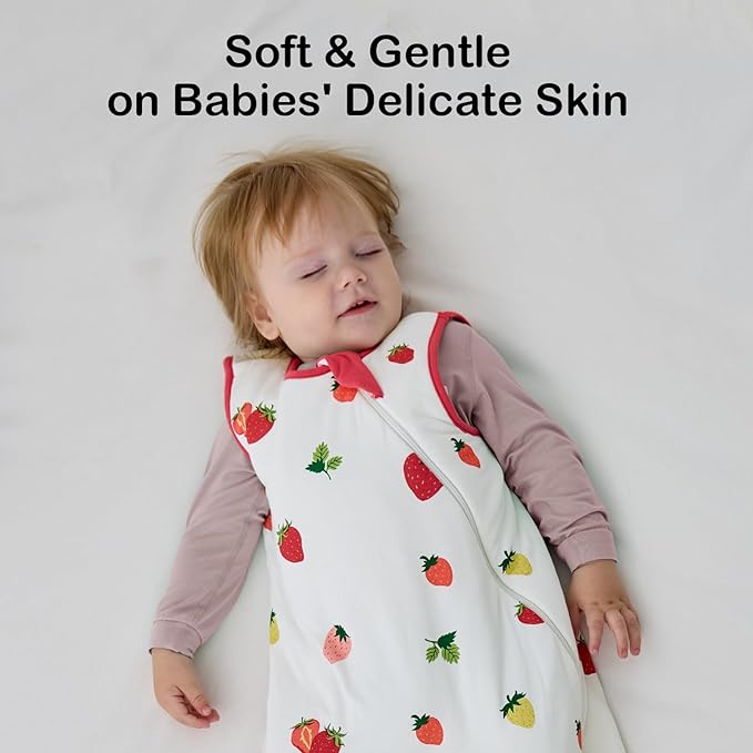 BubblePanda Rayon Made from Bamboo Sleep Sack 2t-3t 0.5 Tog Soft Lightweight Toddler Sleep Sack 24-36 Months for Babies 2-Way Zipper Wearable Blanket Baby 3t