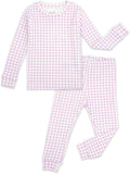 moimoln Cotton Modal Baby Toddler Pajamas Check Solid Leopard 6M-8Y by moimoln
