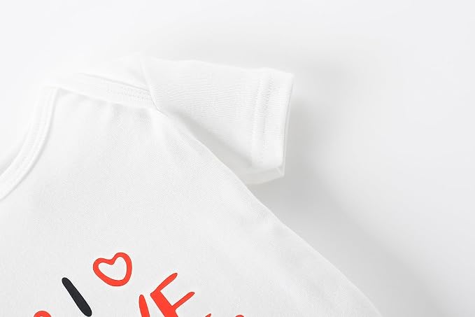 AIWUHE Unisex-Baby Short Sleeve Bodysuits Cotton One-piece Boy Girl Summer - Image 7