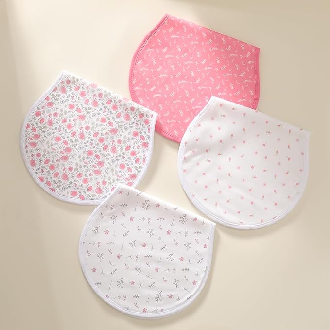 sleepyturtle Pack of 5, Baby Burp Cloths, Soft and Absorbent - Image 4
