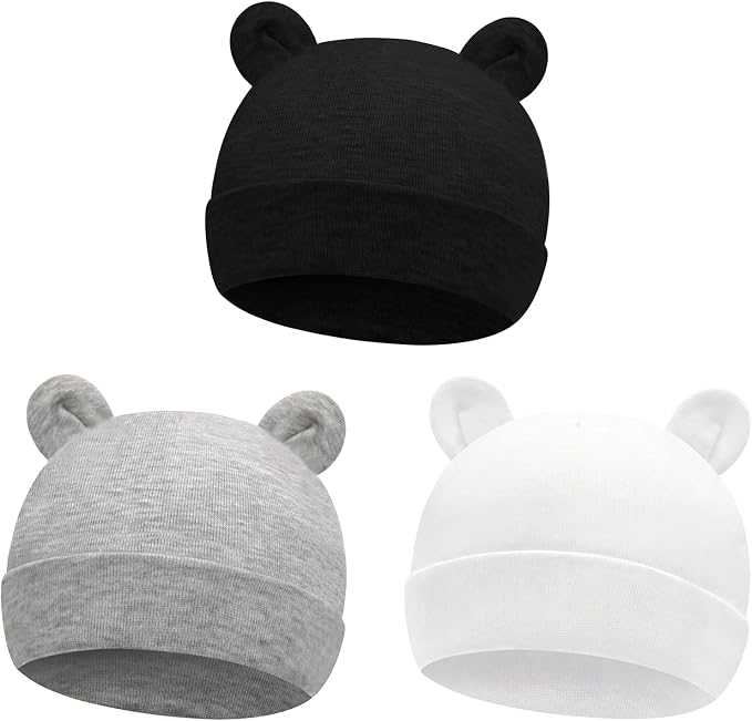 Sarfel Newborn Baby Boy Hats Cotton Baby Beanie Hospital Girl Hat Infant 0-6 by Sarfel
