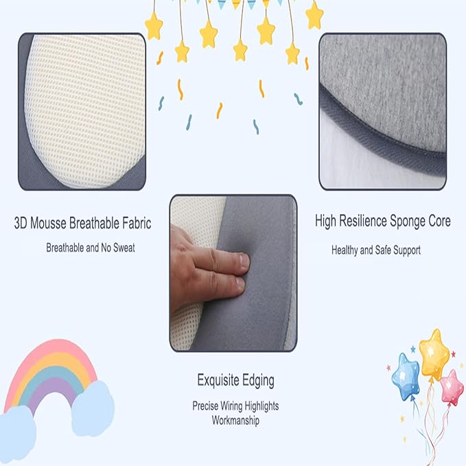Cushion Reflux Breastfeeding Pillow, Bottle Feeding, Tummy Time for Reducing Spit-Up