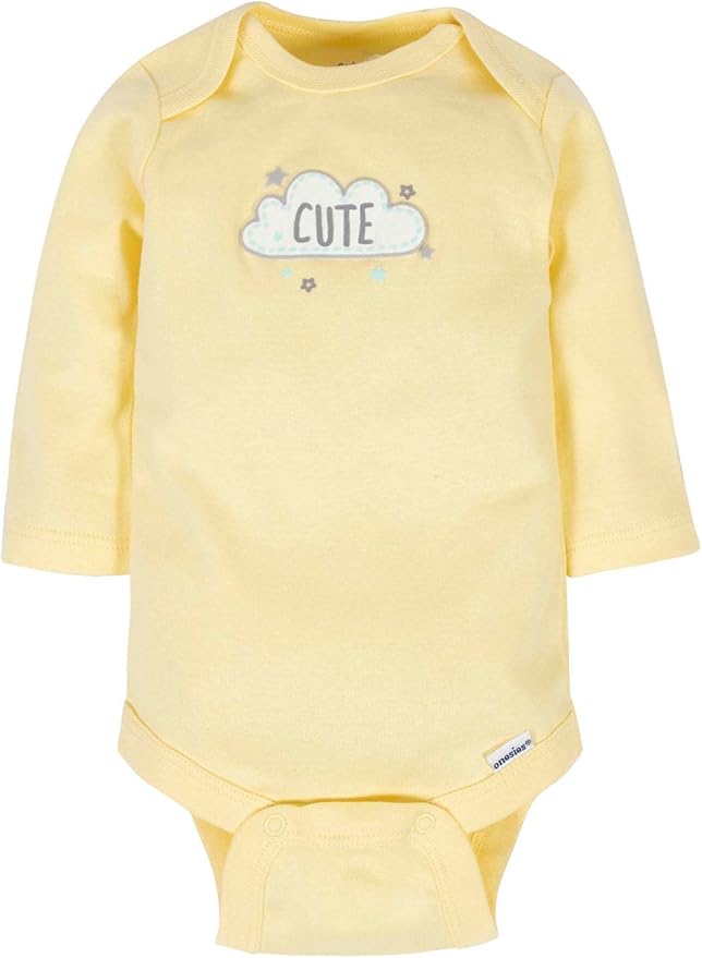 Gerber Baby 6 Pack Long-sleeve Onesies Bodysuit - Image 4