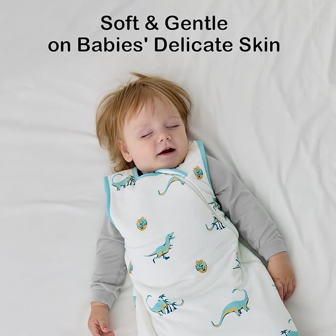 BubblePanda Rayon Made from Bamboo Sleep Sack 18-24 Months 0.5 Tog Soft Lightweight Toddler Sleep Sack 2t for Babies 2-Way Zipper Wearable Blanket Baby 18 Months