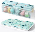 SKEFOLI Baby Bath Kneeler and Elbow Rest Pad Set,1.5" Thick Baby Bath Kneeler Pads with Toys Organizer, Pads to Support The Arm, Essentials, Ideal Kneeling Pad for Bathing