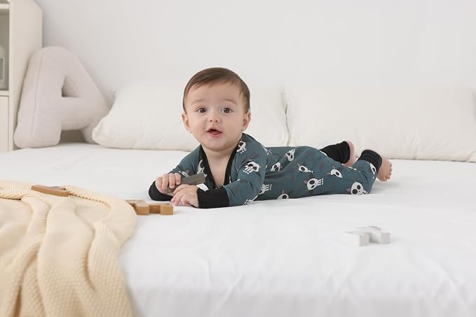GUISBY Baby Footless Pajamas, Rayon of Bamboo, NB-2T | Rayon of bamboo softness - Image 7