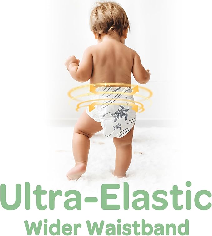 Parasol Clear+Dry Disposable Diapers and Clear+Pure Wipes, RashShield Protection, Size 1 (7-14 lbs), Diaper Bundle of 240 Diapers & 240 Wipes