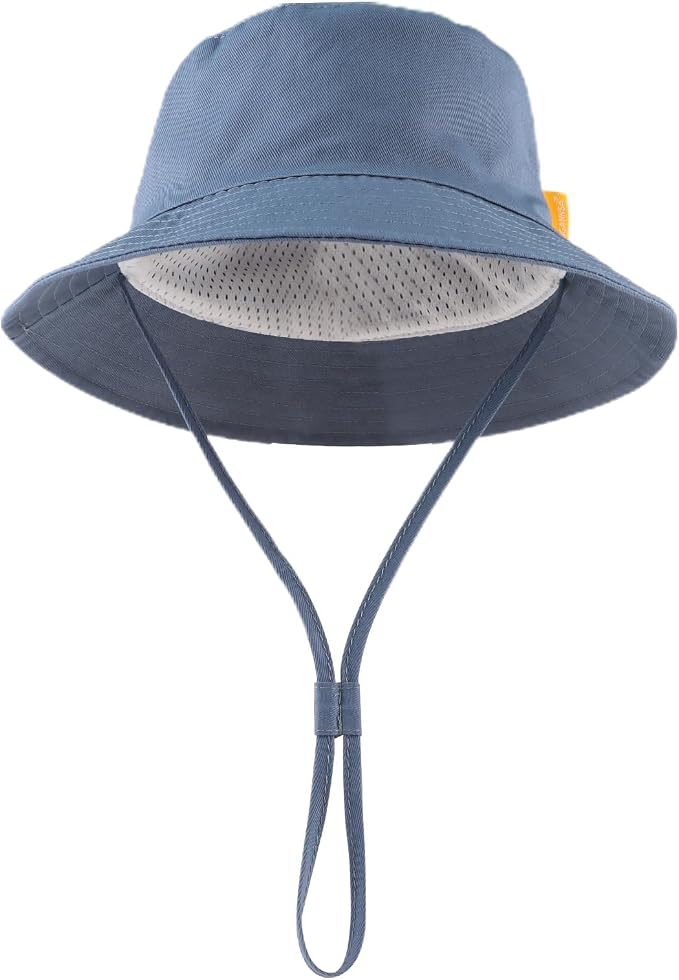 JANGANNSA Cotton Baby Sun Hat Infant Toddler Boys Girls Bucket Hats Summer Sun - Image 2
