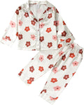 Kids Baby Girl Boy Satin Pajamas Set Button Down Sleep Shirt Top+Long Pants by SAYOO-Alljustforkids