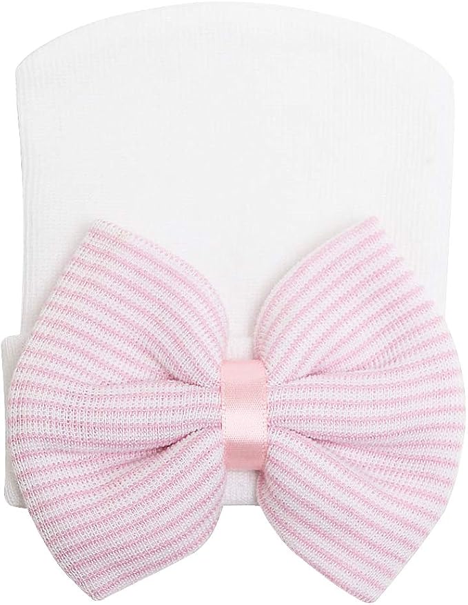 Sarfel Newborn Hats for Girls Hospital Hat Baby Girl Bows and Headbands Infant by Sarfel