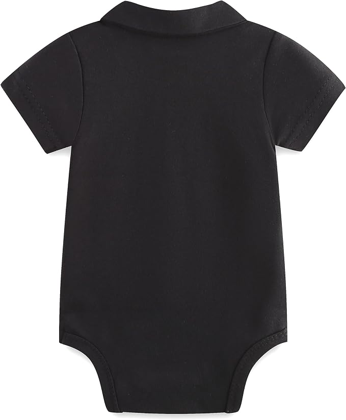 Baby Girl Collared Onsie Polo Bodysuit Boy Cotton Romper Short Sleeve 0~24M - Image 2