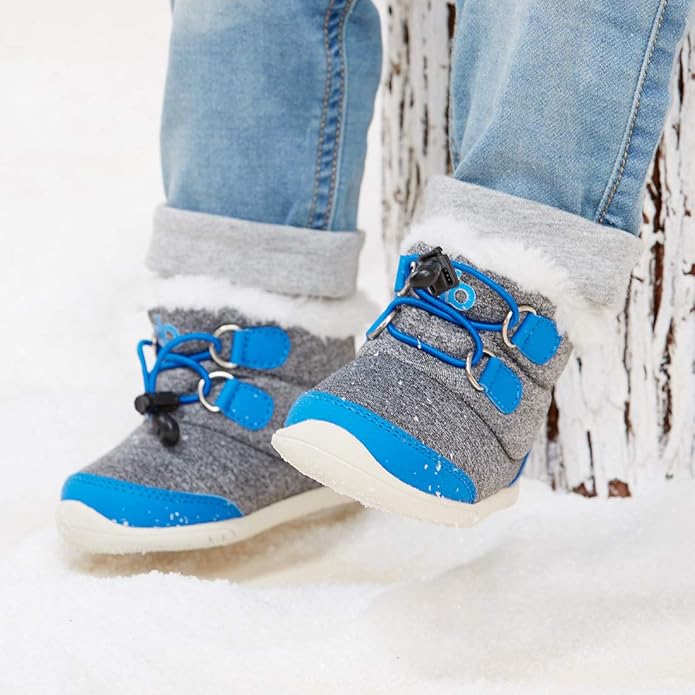 BMCiTYBM Toddler Baby Snow Boots Winter Shoes Boys Girls Cold Weather Baby Faux Fur Shoes