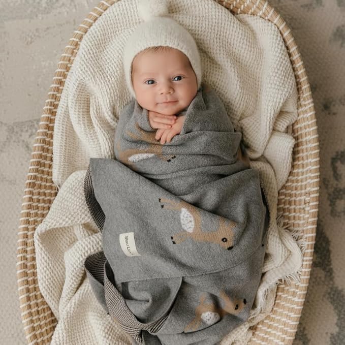 Knit Baby Swaddle Blanket - Image 2