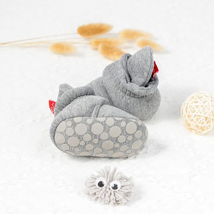 Babelvit Newborn Baby Boy Girl Soft Fleece Booties Stay On Infant Slippers - Image 4