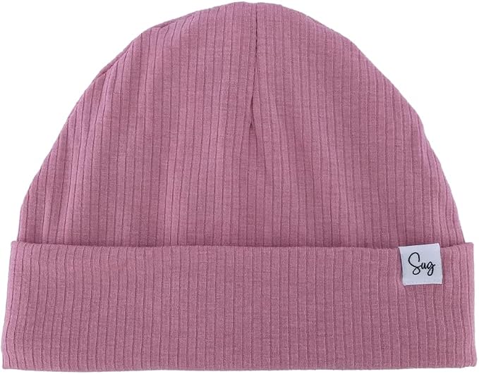 Jersey Beanie Hat for Newborn Baby Boys Girls Silky Satin Lined Hats Bonnet by Sugarmelon