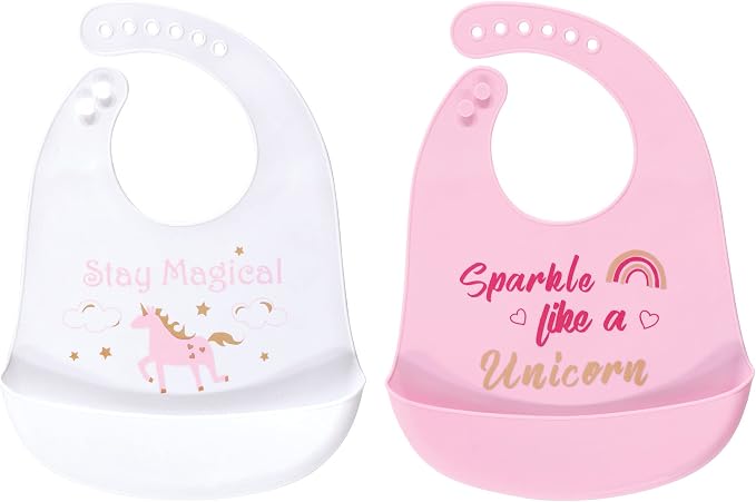 Luvable Friends Unisex Baby Silicone Bibs - Image 2