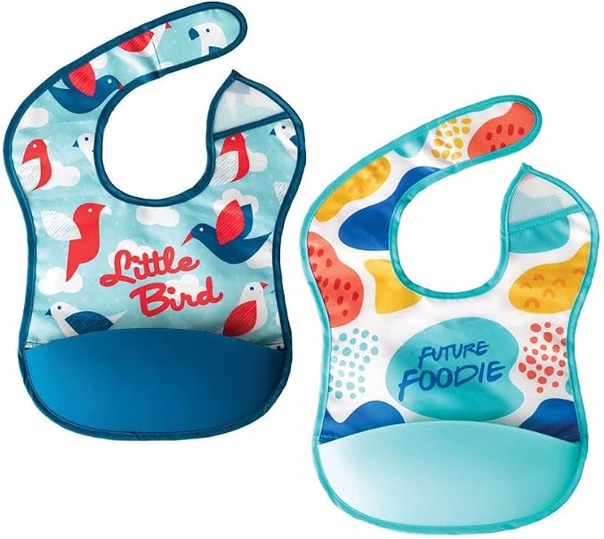 Tiny Twinkle Silicone Pocket Bibs by TinyTwinkle