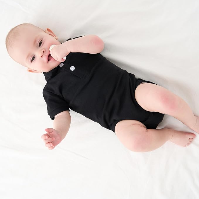 pureborn Baby Girls Boys Bodysuit Super Soft Cotton Romper 0-24 Months | - Image 2