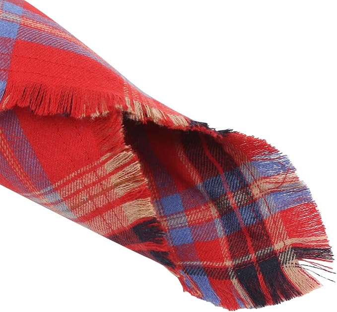 Christmas Dog Bandana Plaid Reversible Triangle Bibs Scarf Accessories - Image 3