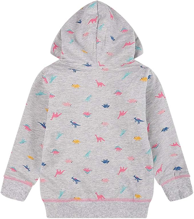 Baby Girl Zip-up Jacket Rainbow Unicorn Cotton Hoodie Sweatshirt Toddler Fall - Image 7