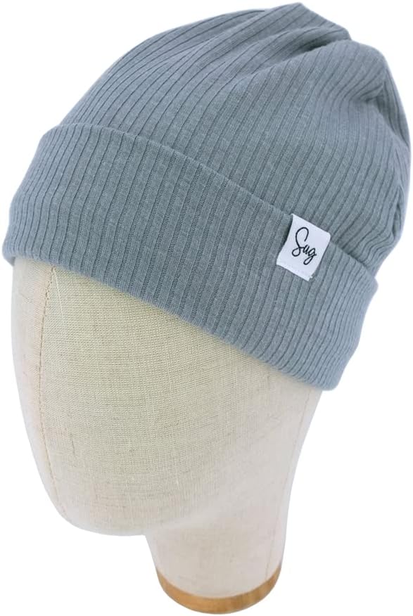 Jersey Beanie Hat for Newborn Baby Boys Girls Silky Satin Lined Hats Bonnet - Image 2