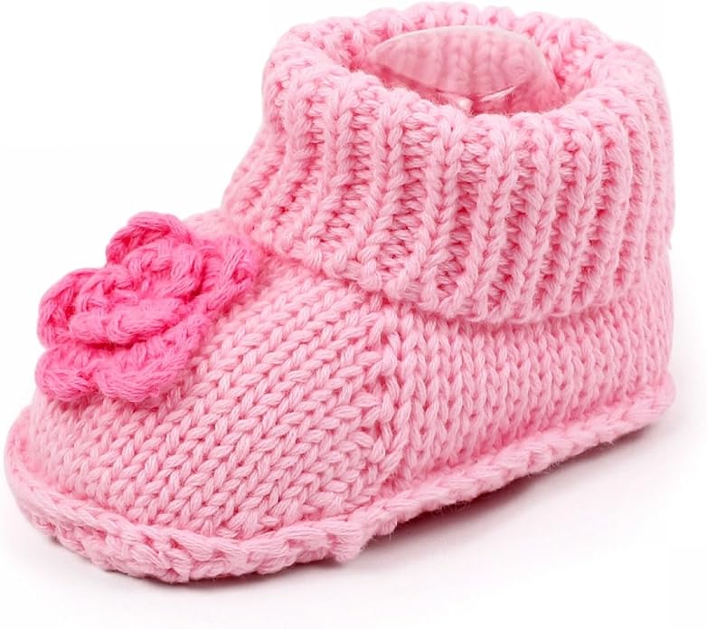 Infant Baby Boys Girls Knitted Booties Soft Cute First Walking Socks Shoes | - Image 7