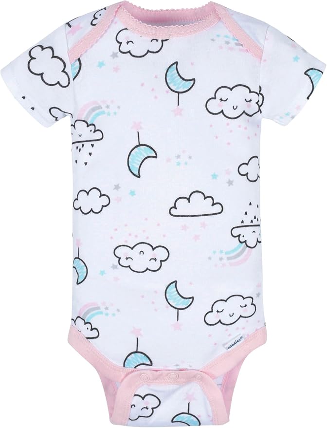 Gerber Baby Girls' 8-pack Short Sleeve Onesies Bodysuits - Image 4