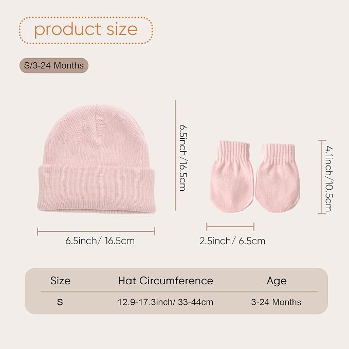 DRESHOW BQUBO 3 Pack Baby Beanies Toddler Kids Winter Hats Soft Knit Hat - Image 5