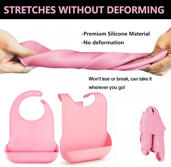 Silicone Adult Bib, Adjustable and Washable Bib - Image 8