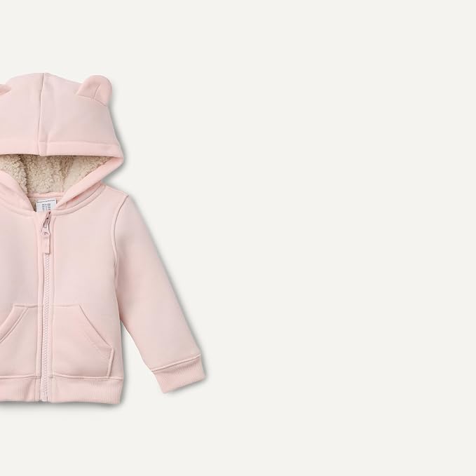 Amazon Essentials unisex-baby Sherpa Lined Full Zipper Hoodie - Image 2