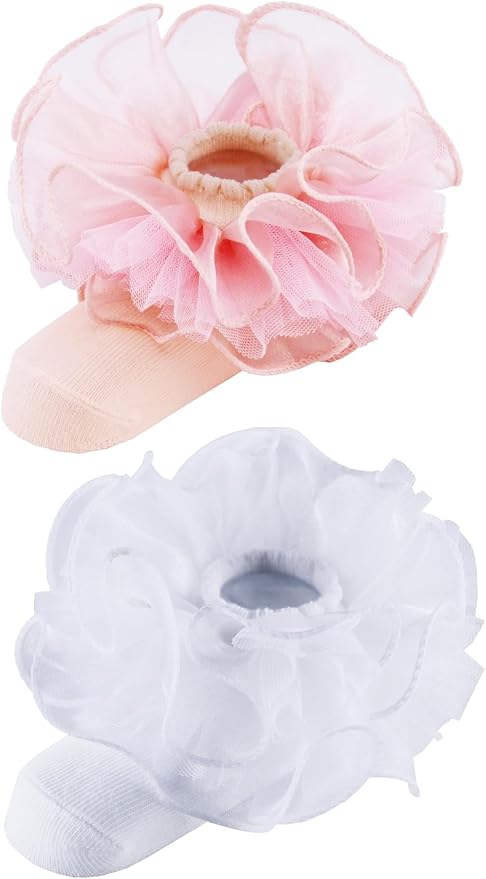 PrinceSasa Little Baby Girl Princess Lace Ruffles Socks Set - Image 3
